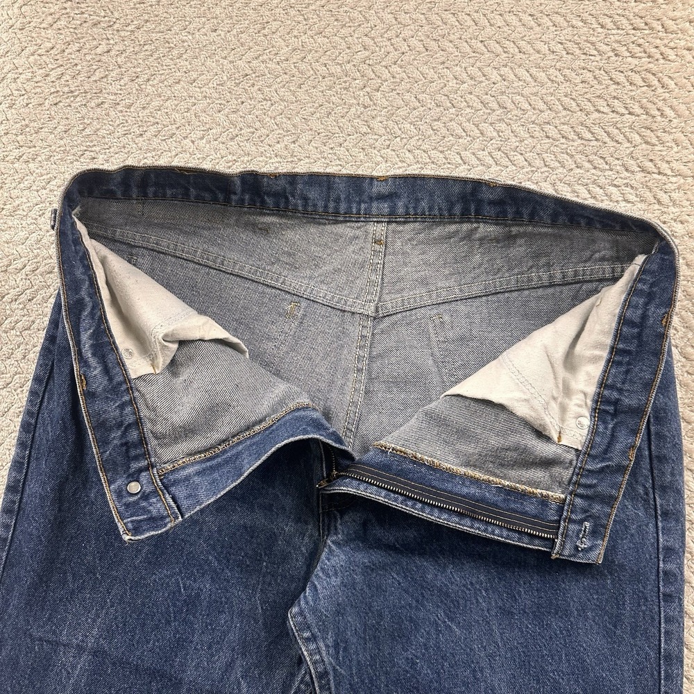 Vintage Levi's 517 Orange Tab Men's 38x30 Stone Wash Skater 80's 90's Y2K Hemmed - Picture 14 of 16